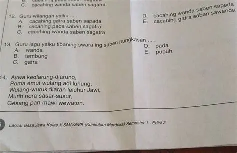Kang Mujudake Akehing Wanda Tembang Saben Sagatra Kaaran
