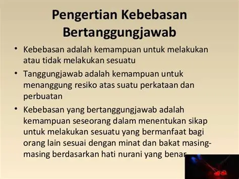 Kebebasan yang Bertanggung Jawab