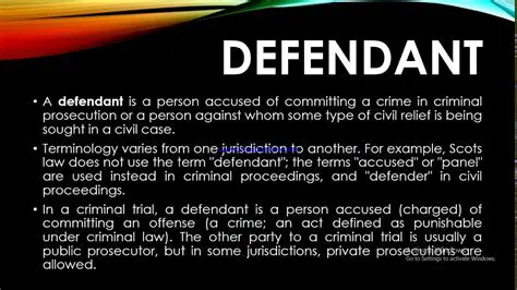 Key Characteristics of the Defendant