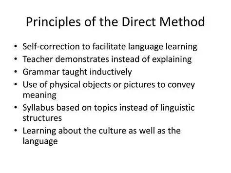 Key Components of the Direct Method