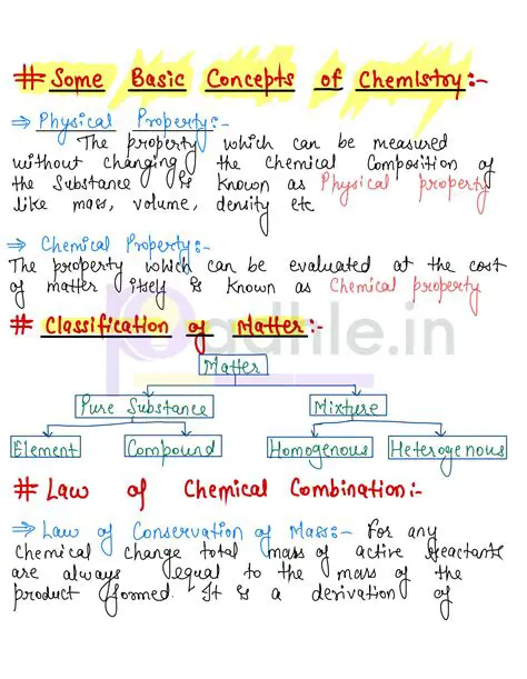 Key Concepts in Class 11 Chemistry