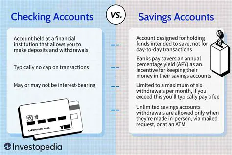 Key Differences between Checking and Debit Accounts