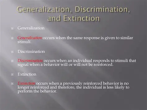 Key Differences between Discrimination and Extinction