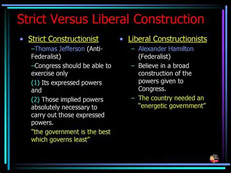 Key Differences between Strict and Liberal Construction