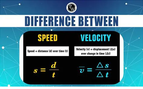 Key Differences Between Velocity and Speed