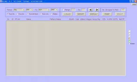 Key Features of a Demo PF Return Forms Generator