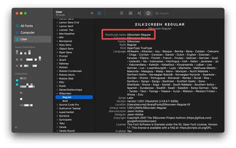 Key Features of a Font Utility
