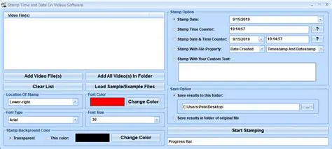 Key Features of a Stamp Time and Date On Videos Software