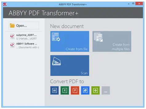 Key Features of ABBYY PDF Transformer