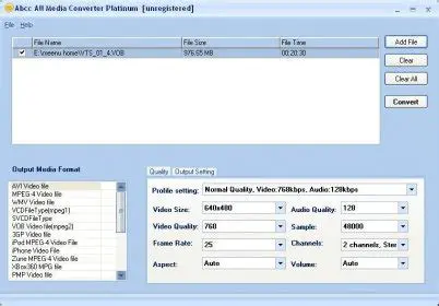 Key Features of Abcc All Media Converter Platinum
