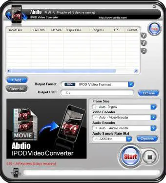 Key Features of Abdio IPOD Video Converter