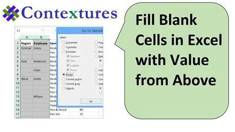 Key Features of Ablebits Fill Blank Cells