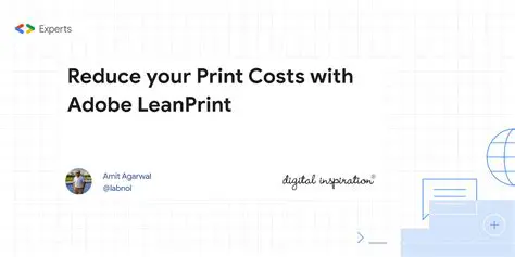 Key Features of Adobe LeanPrint