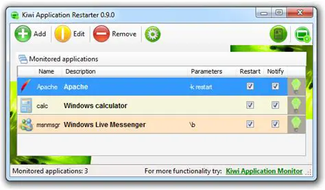 Key Features of Advanced Application Restarter
