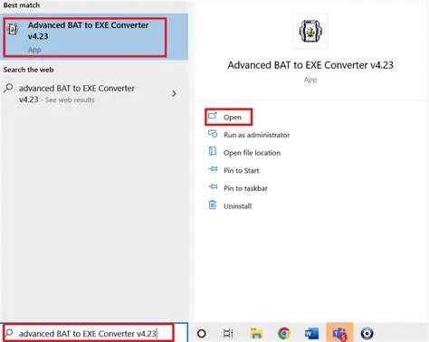 Key Features of Advanced BAT to EXE Converter