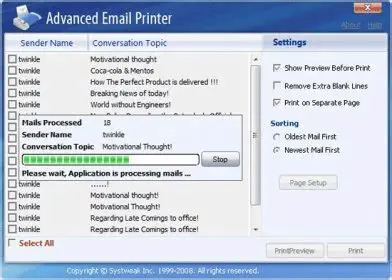 Key Features of Advanced Email Printer