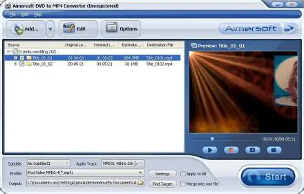 Key Features of Aimersoft DVD to MP4 Converter
