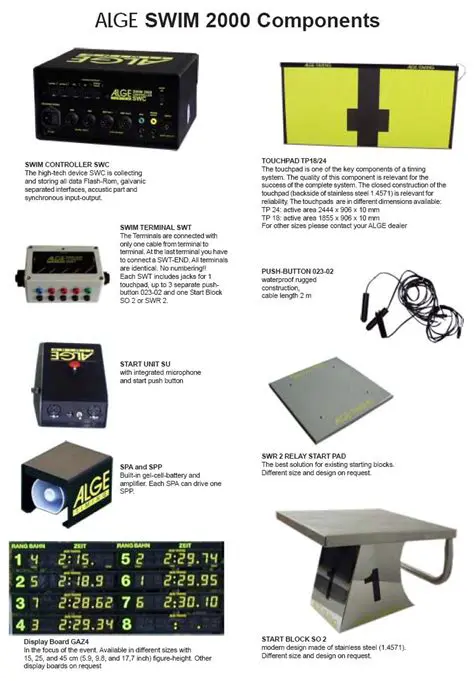 Key Features of ALGE SWIM2000