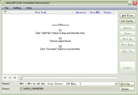 Key Features of Allok MP3 WAV Converter