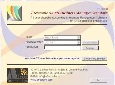 Key Features of an Electronic Small Business Manager Standard