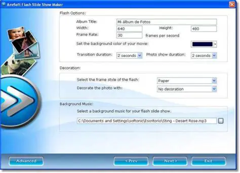 Key Features of AnvSoft Flash Slideshow Maker