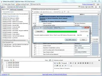 Key Features of Apex Xbrl Maker 2011 Free Edition