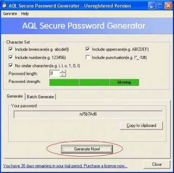 Key Features of AQL Secure Password Generator
