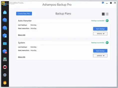 Key Features of Ashampoo Backup