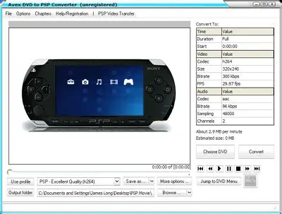 Key Features of Avex DVD to PSP Converter