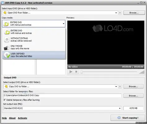 Key Features of AVS DVD Copy