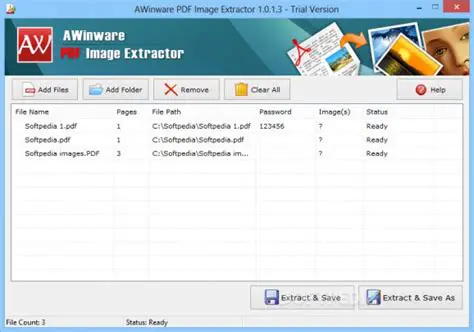 Key Features of AWinware Pdf Image Extractor Tool