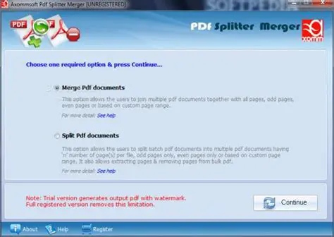 Key Features of Axommsoft PDF Merger