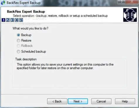Key Features of BackRex Expert Backup