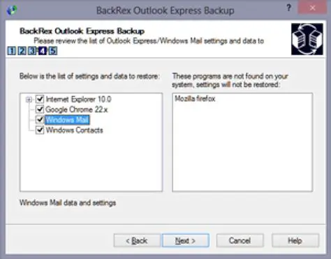 Key Features of BackRex Outlook Express Backup