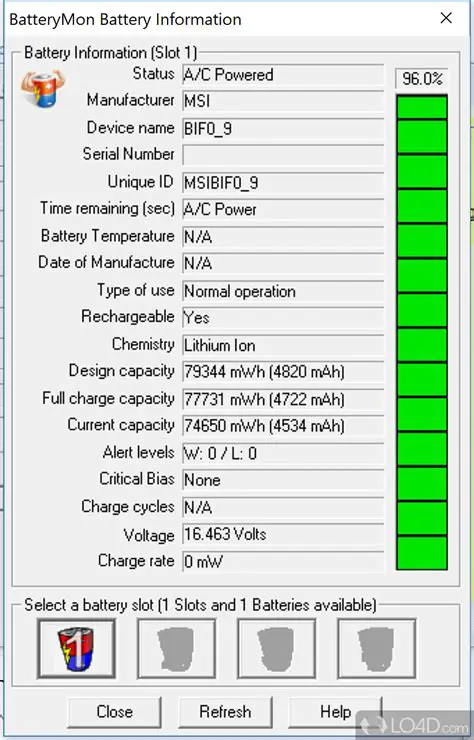 Key Features of BatteryMon