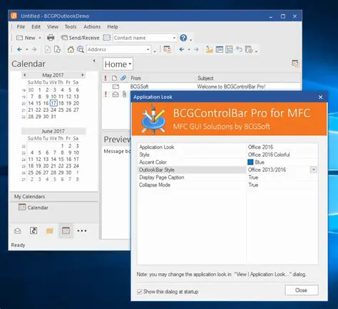 Key Features of BCGControlBar Professional