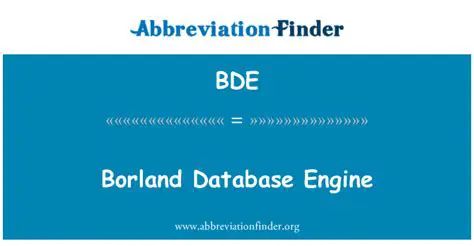 Key Features of BDE with Borland Database Desktop