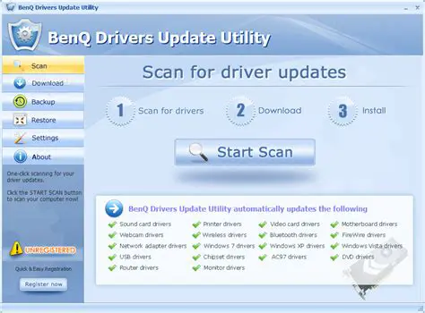 Key Features of BenQ Drivers Download Utility