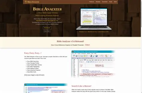 Key Features of Bible Analyzer