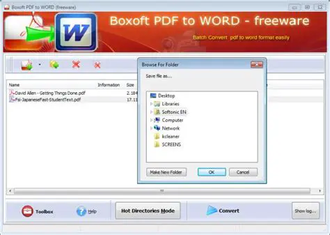Key Features of Boxoft PDF to Word