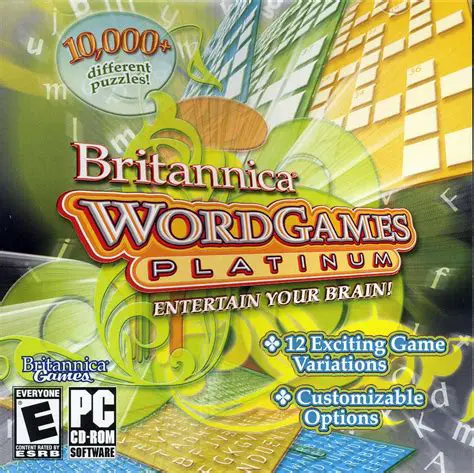Key Features of Britannica Word Games Platinum