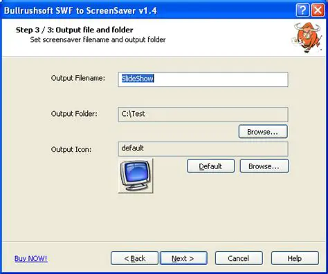 Key Features of BullrushSoft SWF to ScreenSaver