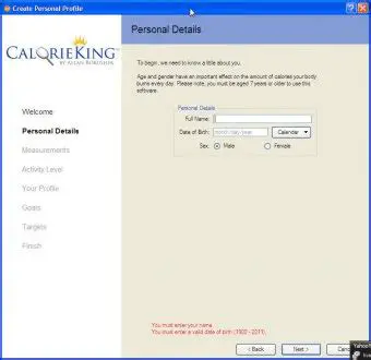 Key Features of CalorieKing Nutrition and Exercise Manager