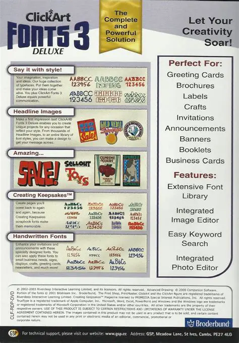 Key Features of ClickArt Fonts