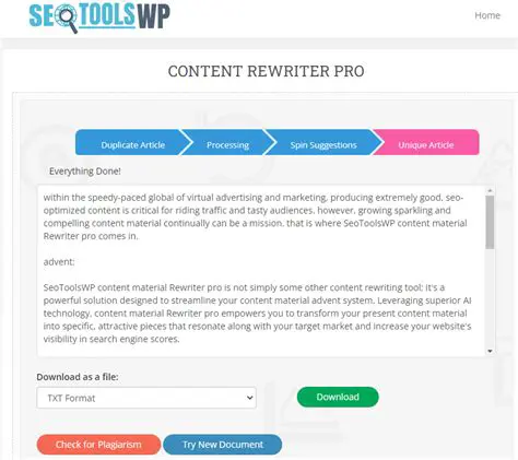 Key Features of Content Rewriter Pro