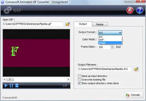 Key Features of ConvexSoft Animated GIF Converter