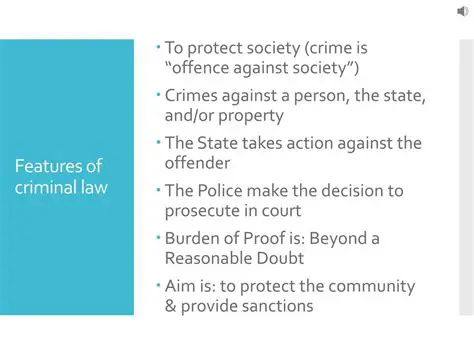 Key Features of Criminal Law