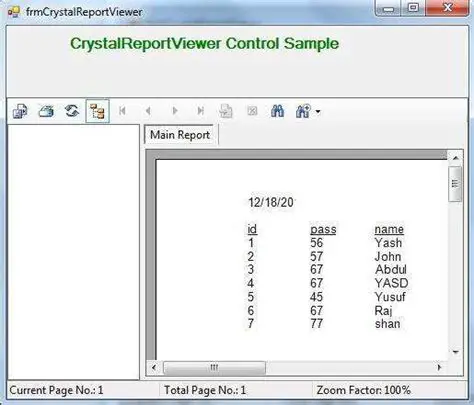 Key Features of Crystal Report Viewer