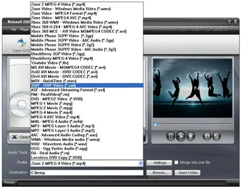 Key Features of Cute DVD to Zune Converter