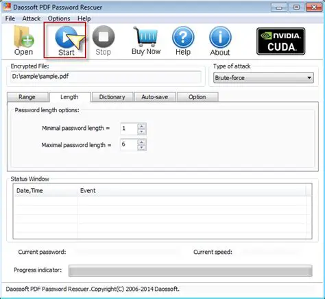Key Features of Daossoft PDF Password Rescuer
